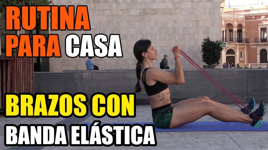 Rutina para brazos con banda elástica circular