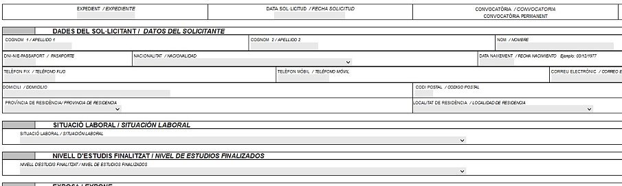 deberemos rellenar con nuestros datos