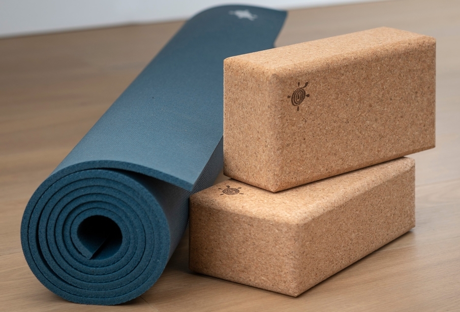 Bloques de yoga de corcho