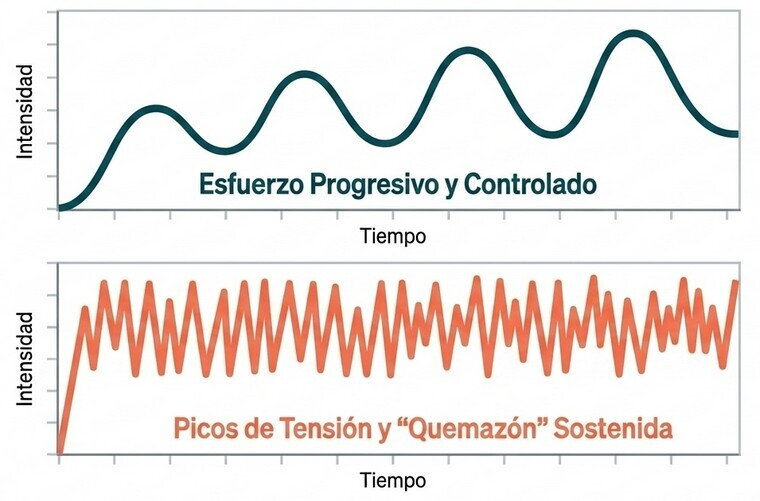 La intensidad percibida también es diferente