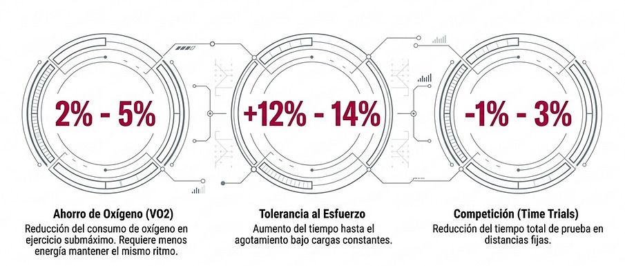 Beneficios de los nitratos en el rendimiento deportivo: ahorro de oxígeno VO2, tolerancia al esfuerzo y tiempo en competición