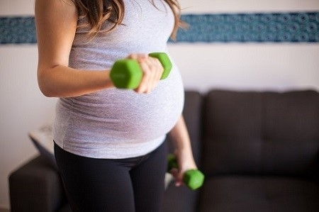 Ejercicio para embarazadas - Ejercicios con pesas