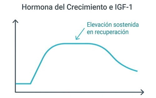 Estímulo de la hormona del crecimiento (GH) e IGF-1