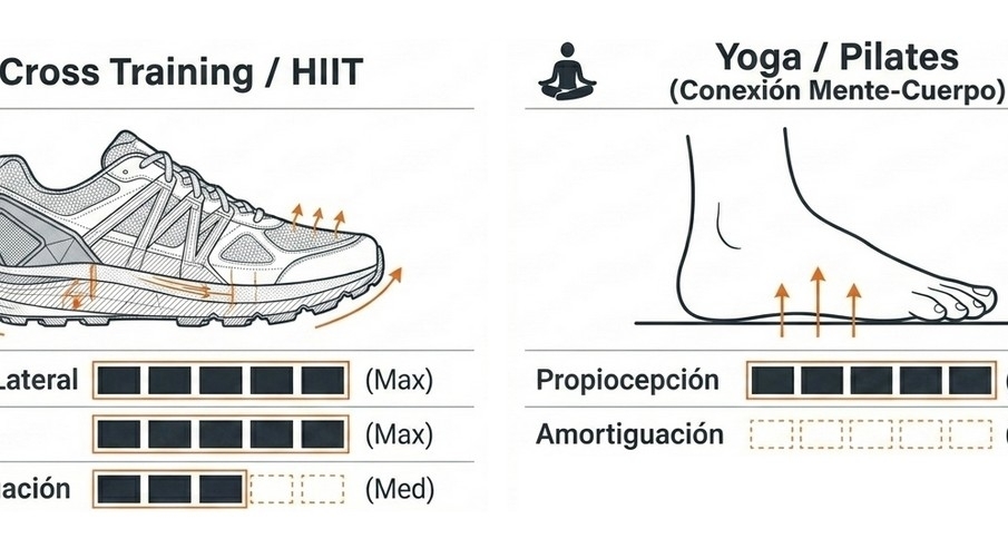 Calzado para yoga y Pilates