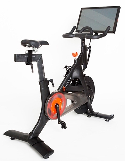 Bicicleta de spinning con monitor