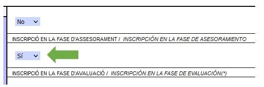 pagar fase de evaluación