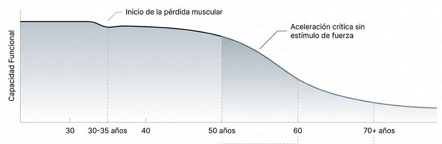 Pérdida de fuerza y sarcopenia en longevidad