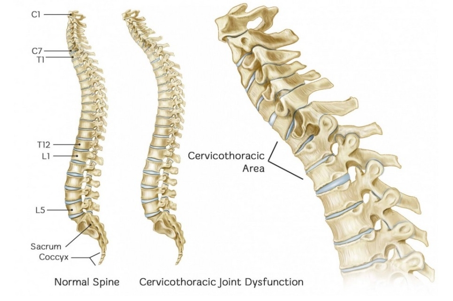 Importancia del segmento cervicodorsal en la postura y el movimiento