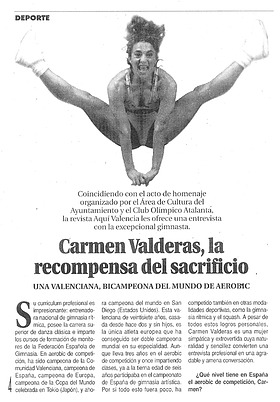 Carmen Valderas en medios gráficos - 007 a